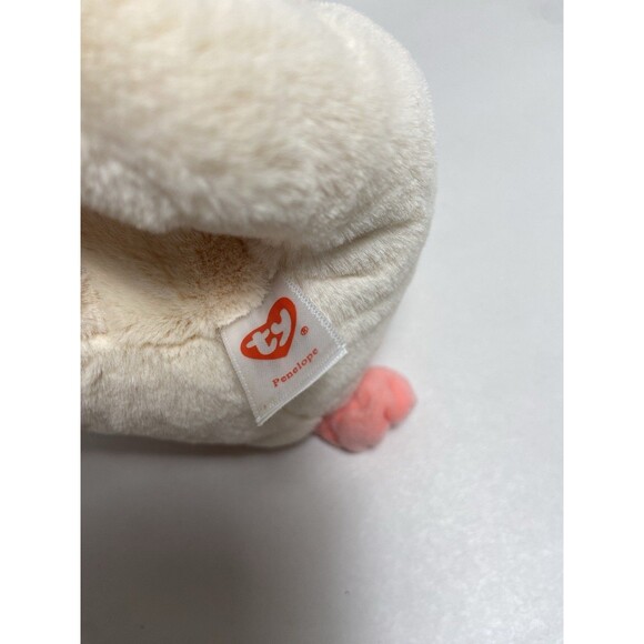 Ty Beanie Bellies Penelope Pink Pig 7 inch Plush sparkling Eyes Paper hang tags - Picture 5 of 7
